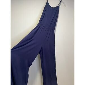 Rhythm Flowy Viscose Blue Sleeveless Jumpsuit Size  XS